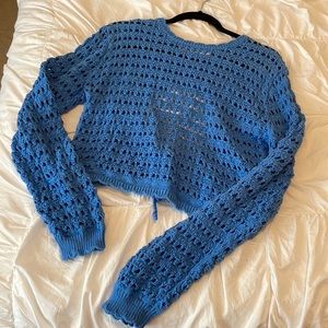 Free People Beach Crochet Sweater